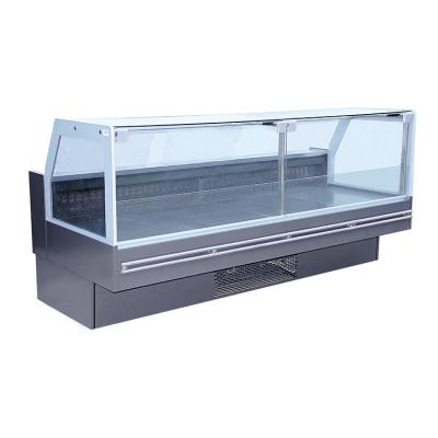 China Environmental Friendly Serving Counter Display Cooler For Meat And Cooked Food for sale