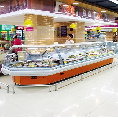 China Environmental Friendly Supermarket Refrigerator Display Case Fashion Designed Service Counter for sale