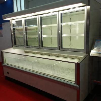 China DCS1820F1 Single-temperature refrigerated showcase vertical combination freezer for supermarket for sale