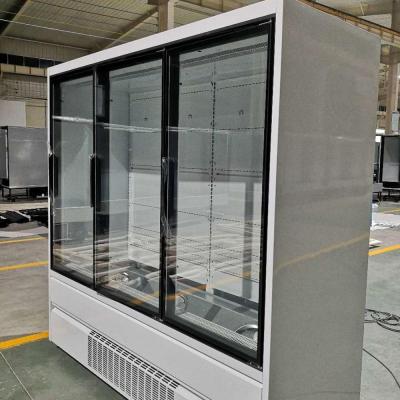 China Single-temperature glass door refrigerator used as a display refrigerator for sale