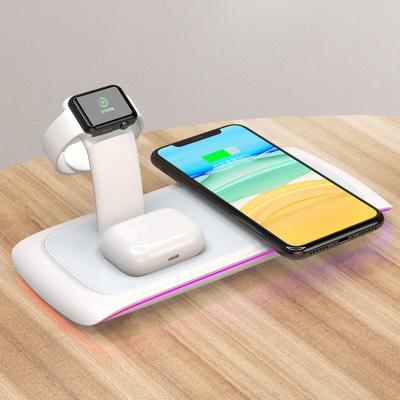 China China Wholesale Stable 3 in 1 15W Q1 Standard Power Bank Wireless Fast Charger Suitable for Airpods and Watches and Smartphones for sale