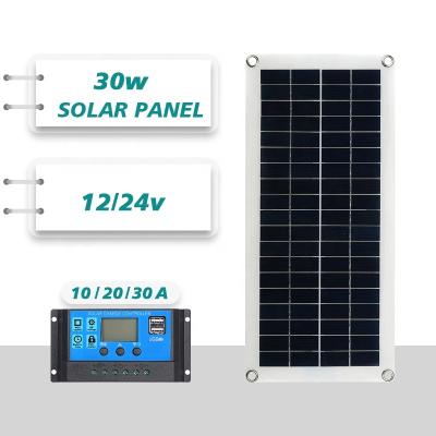 China Cell Phones Times Power 10W 30W 100W Battery Chargers For Cars And Boats Sun Power Solar Panel Dual Output Solar Panels Fluctuating Prices for sale