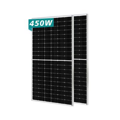 China Solar Energy Generation Times Power High Power 430W 435W 440W 445W 450W 455W Double Panel Photovoltaic Glass Half-piece Monocrystalline Solar Panels for sale