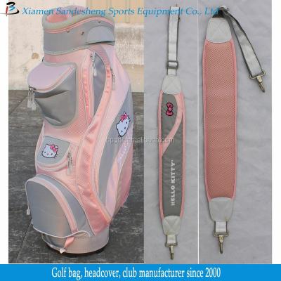 China Design Your Own Golf Bag Parts Sport Lady Golf Cart Bag /HelloKitty Sport Golf Bag for sale