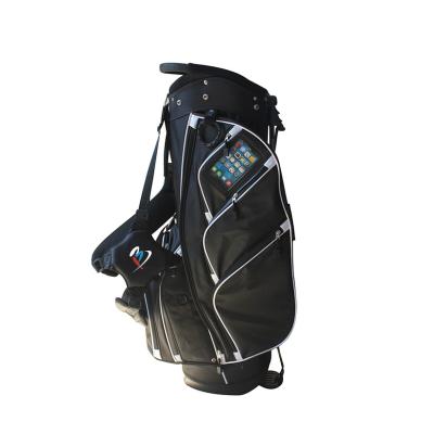 China High quality OEM logo embroidery nylon golf stand bag custom golf bag with 14 ways for sale