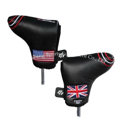 China PU Leather Golf Blade Putter Covers PU Golf Headcover for sale