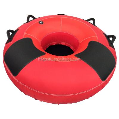 China Heavy Duty PVC and Full Water Towable Customized Nylon Commercial Grade Ski Tube Toy with Safety Bladder Design for sale