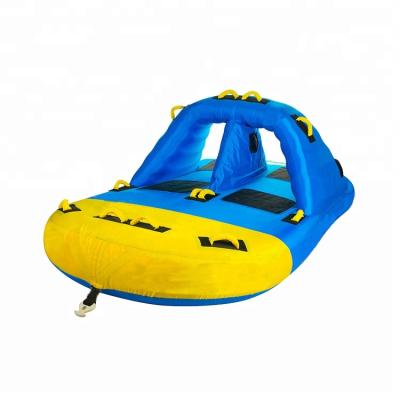 China 30-Guage PVC 4 Person Inflatable Beach Waterski Tube Towable Raft for Summer Vacation for sale