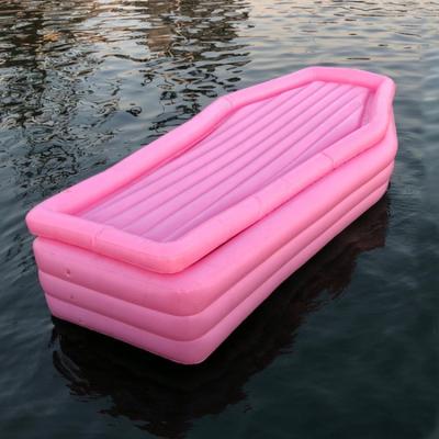 China Inflatable Pool Float Pool Customized PVC Coffin Cooler Gift For Halloween Party for sale