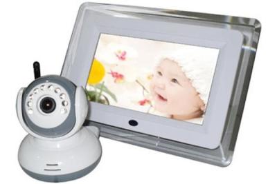 China 7'' TFT RGB Color LCD 2.4 GHz Digital Wireless Video Baby Monitors with Camera, 12 V DC for sale