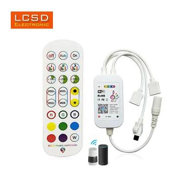 China RGB Led Strip Lighting Tuya Smart Home WiFi Lamp Switch Module 2021 New With 24keys IR Remote Control for sale