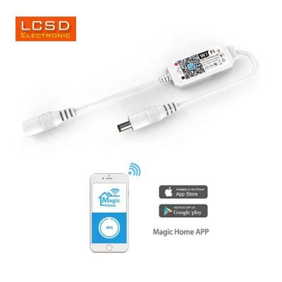 China DC5V-24V LED Dimmer Single Color WiFi Smart Led Switch For Single Color LED Lights White Warm White Strip for sale