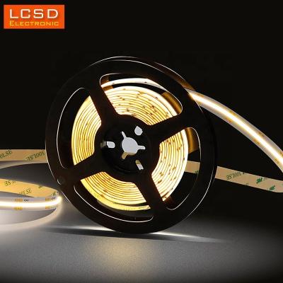 China Garden LED COB Strip High Lumen 12V 504LEDs/M 2700K 6000K Warm White Flexible FOB LED Strip for sale