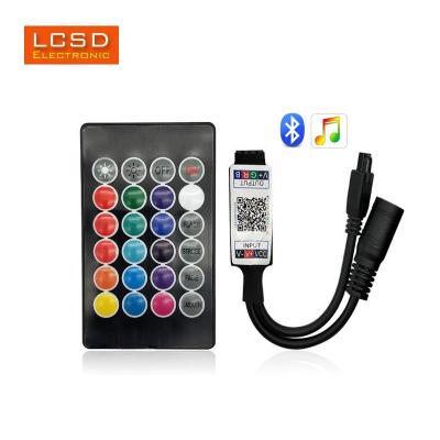 China Bluetooth Control DC5V-24V 20Keys RGB IR Wireless Remote Controller BLE Smart Phone Control For RGB Led Strip for sale