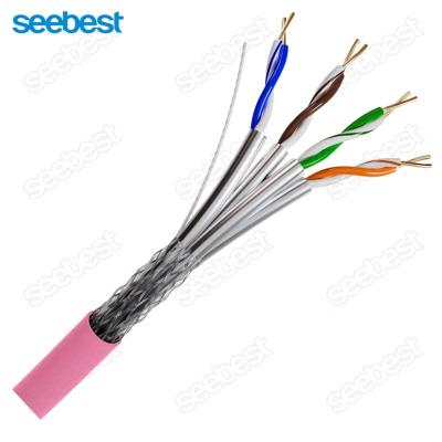 China SEEBEST Network Ethernet 100M OR 305M Rolls Rj 45 4 Pair 23AWG Ethernet Cable 8, Cat6a Sftp Cat 6 Cable With BD-575 High Quality for sale