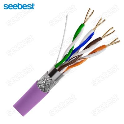 China SEEBEST Factory Price 4Pair 305m SFTP Network Cable Double Shield Cable Outdoor Copper Cat 5e 305m, Shield Cable, Stp Cat 5e BD-489 for sale