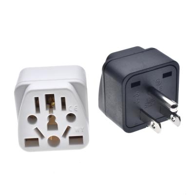 China US EU/UK/AU/in/CN/JP/Asia/Italy/Brazil Multiple Plug Power Residential/General Purpose Adapter to USA (Type B), 3 Pin Plug Socket Connector Wall 250V 10A for sale