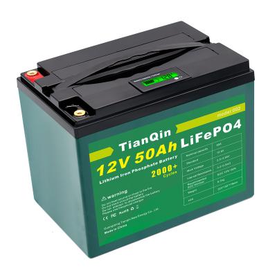 China Toys Lifepo4 12v 50Ah lithium battery pack manufacturer Voltage golf cart solar rechargeable lithium battery for sale