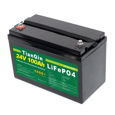 China Progress toys LiFePO4 24V 100Ah 100Ah lithium battery for camping caravan and system solar deep cycle storage rechargeable battery for sale