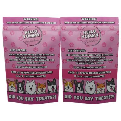 China Moisture Proof Digital Printing Resealable 1lb Mylar Pouch Stand Up Plastic Zipper lcok Packaging Bags For Dog Cat Treats Food for sale