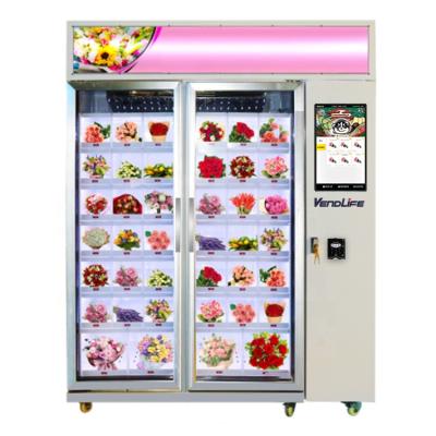 China Hotel subway station mall full automatic silk cotton candy making fairy flower selling marshmallows vendlife vending machine on mall for sale