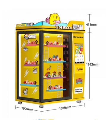 China Hotel Metro Station Mall Vendlife HYJ-MN122 Vending Vivicat Dimoo Judydoll Fish Tank With 3D Elevator Vending Machine For POP MART Machine for sale