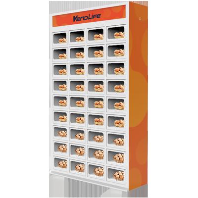 China Hotel Metro Station Shopping Mall Hotel Grid Locker Vending Machine for Fresh Fruit Eggs Snack Vegetable Bottle for sale