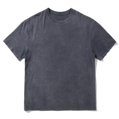 China Anti-Wrinkle OEM ODM Short Sleeve Plain Vintage Washed Oversized Mens T-Shirt for sale