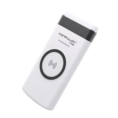 China 10000mah fast charging support konfulon high quality radio mobile phone portable fast charging power bank LED display for sale