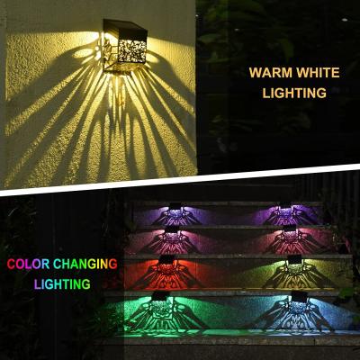 China Outdoor Waterproof Solar Yard Fence Light Multiple Colors Solar LED Gate Pillar Light For Garden for sale