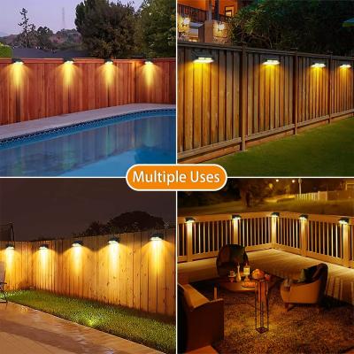 China 4 Pcs ABA PC Solar Wall Lights Warm White RGB Illumination IP65 Waterproof Level for sale