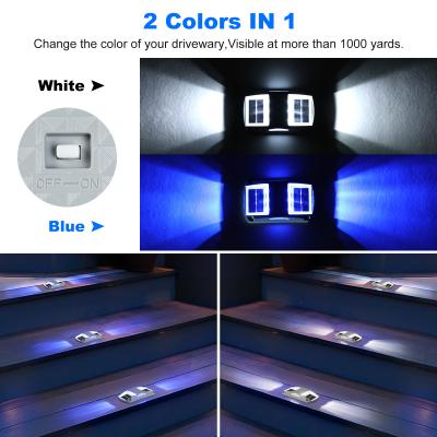 China IP68 Waterproof Blue/Cold White LED Solar Dock Light Set - 4 Pack 130*80*22MM for sale