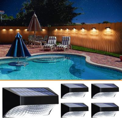 China Outdoor Waterproof Deck Wall Lamp Led Solar Luminous Lighting Wall Lights For Garden Fence Exterior Wall for sale