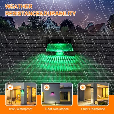 China Weatherproof ABS Solar Garden Lights Solar Fence Lights with Steady Breathing Mode for sale