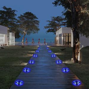 China Solar Dock Lights Driveway Deck Lights Outdoor Marine Lights Solar Powered IP68 Waterproof for Pathway Walkway Step Stair Pool Marking Warning for sale