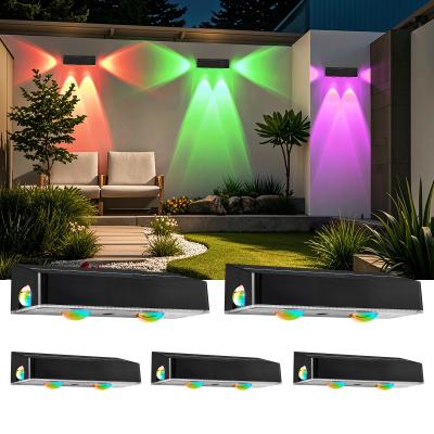 Cina IP65 Lampade solare a 3 vie alimentate da plastica LED Lampade per recinzioni da giardino in vendita