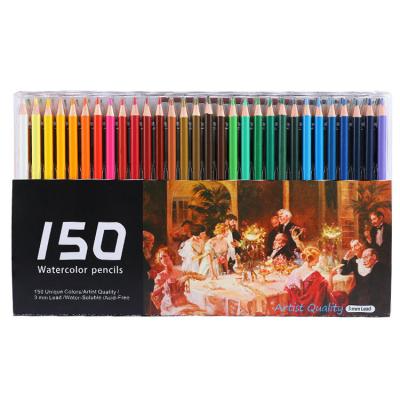 China Gift Wooden Colored Pencil Set With Paper Box 150 Colors Drawing Color Pencil for sale