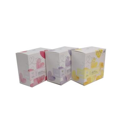 China Recycled Materials Box Square Paper Small Custom Pink Soap Packing Cheap Printed Cardboard Box For Handmade Soap Gift Packaging Paper Box for sale