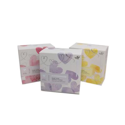 China Recycled Materials Wholesale Gift Packaging Paper Box Eco-friendly Printed Luxury Pulp Soap Packaging Boxes Sleeve Soap Paper Cardboard Box for sale