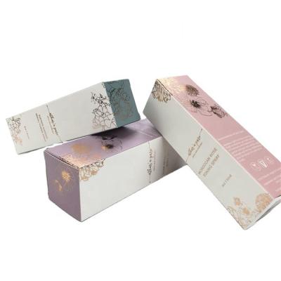 China Recyclable Custom Rectangular Cosmetic Paper Box Packaging Small Matt Folding Coated Paper Packing Box For Nutritious Skin Care Product for sale