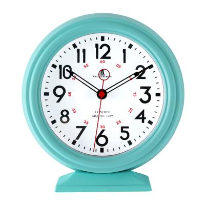 China Creative antique style metal round table clock kids desk clock quartz table clocks study room for sale