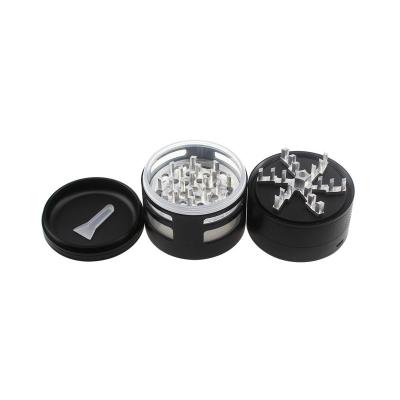 China Customizable Portable Black 650mAh Rechargeable Grinding Spice Grinders Grind Tobacco Dry Flowers Leaves Stainless Steel Herb Grinder for sale