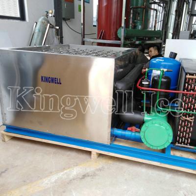 China Hotels 1 ton per day 304 stainless steel brine tank block ice machine factory machine/block ice/ice block for sale