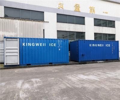 China Containerized Mobile Hotels Mobile Ice Block Machine Mobile Ice Plant In Container for sale