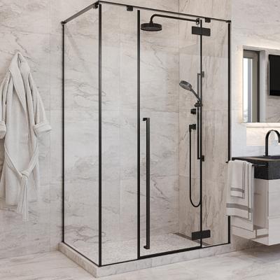 China Lifetime Warranty Seawin Cabin Door Black Room Modern Custom Rectangular Shower Door Enclosure for sale