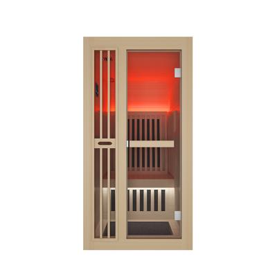 China Foshan Manufacturer Best Price Solid Wood Sauna Room Computer Control Panel Steam Heater System for sale