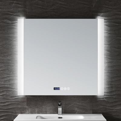 China Customized Bright Squrae Vanity Radio 40 Inch Backlit Radio Led Light Mirror for sale