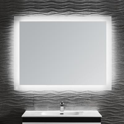 China Dimmable Bright Custom Waterproof Integral Wall Light Living Room Led Backlit Mirror for sale