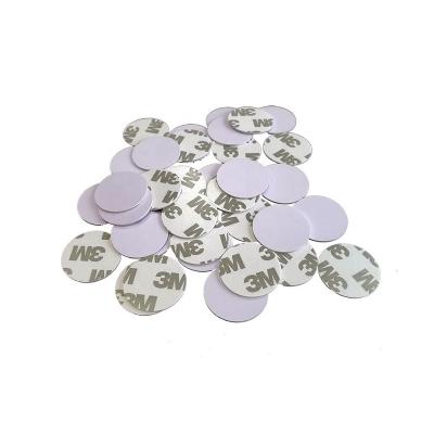 China Waterproof/Waterproof Read Only TK4100 125khz Coin Disc PVC Tags RFID Disc Sticker On Metal Tag for sale