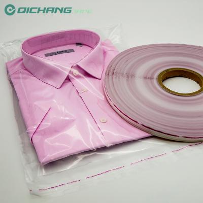 China HDPE Heat Resistant Film BOPP Adhesive Resealable Bag Neck Sealing Eco Friendly Double Sided Bag Sealing Tape for sale